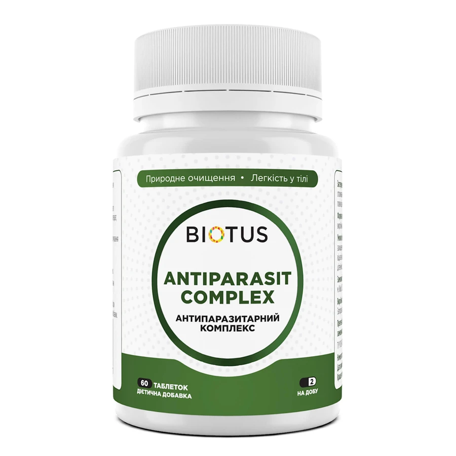 Антипаразитный комплекс, Antiparasit Compleх, Biotus, 60 таблеток: цены и характеристики