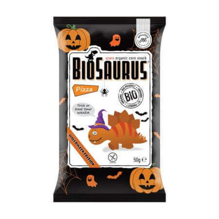 Органические снеки со вкусом пиццы Biosaurus Halloween Edition, 50 г, Mc Lloyds: цены и характеристики