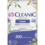 Косметичні палички з льону Cleanic Natural, 200 шт.