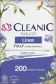 Косметические палочки Cleanic из натурального льна, 200 шт.