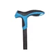 Синя ергономічна тростина SS/03/02 Step Soft, 1 штука, Biogenetix