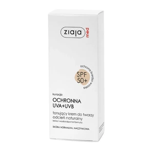 Ziaja Med, SPF 50+, тонизирующий крем, 50 мл
