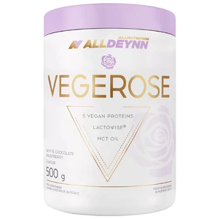Allnutrition Alldeynn VegeRose, зі смаком білого шоколаду та малини, 500 г