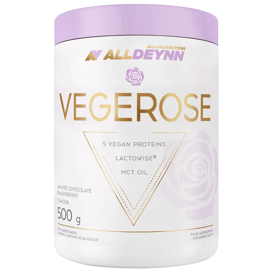 Allnutrition Alldeynn VegeRose, зі смаком білого шоколаду та малини, 500 г: ціни та характеристики