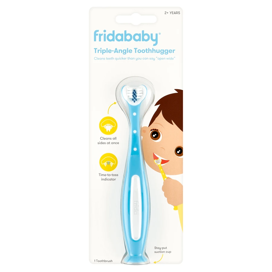 Frida Baby Tooth Hugger 3D, дитяча зубна щітка, синя, від 2 років, 1 шт.: ціни та характеристики