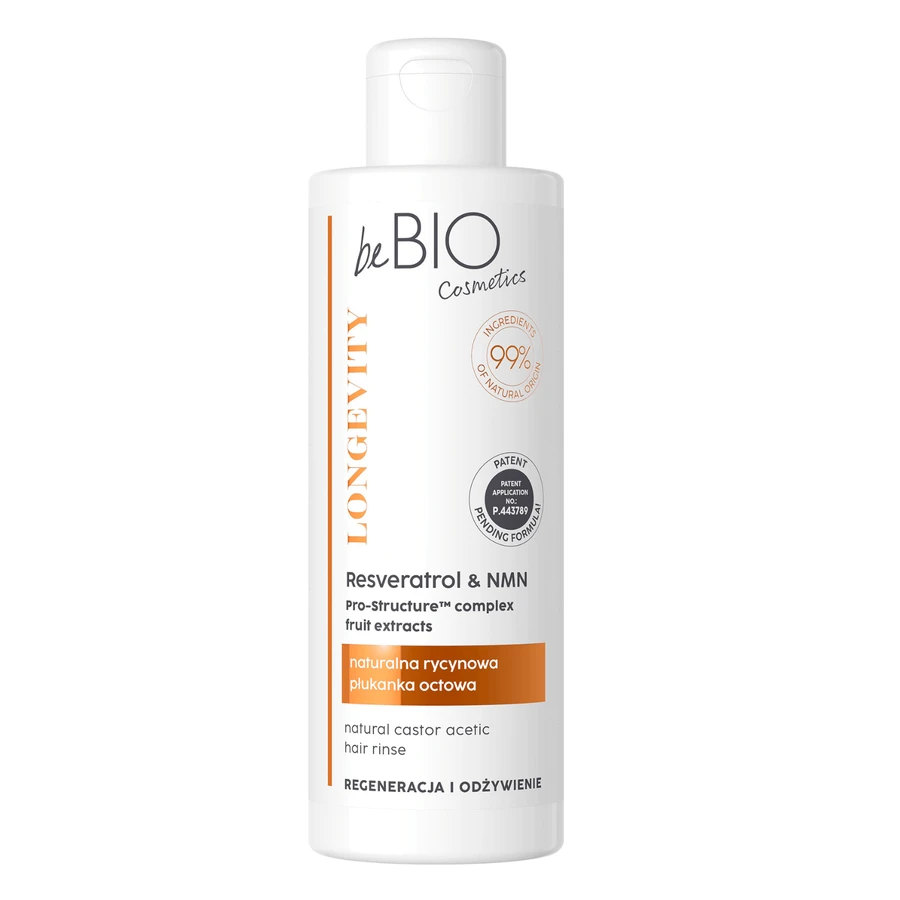 beBIO Cosmetics Longevity, ополаскиватель для волос с натуральным касторовым уксусом, 200 мл: цены и характеристики