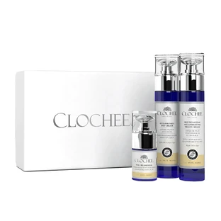 Набор Clochee Anti-Aging Facial Skin Care, крем против морщин, 50 мл + омолаживающий ночной крем, 50 мл + крем-маска для глаз, 15 мл