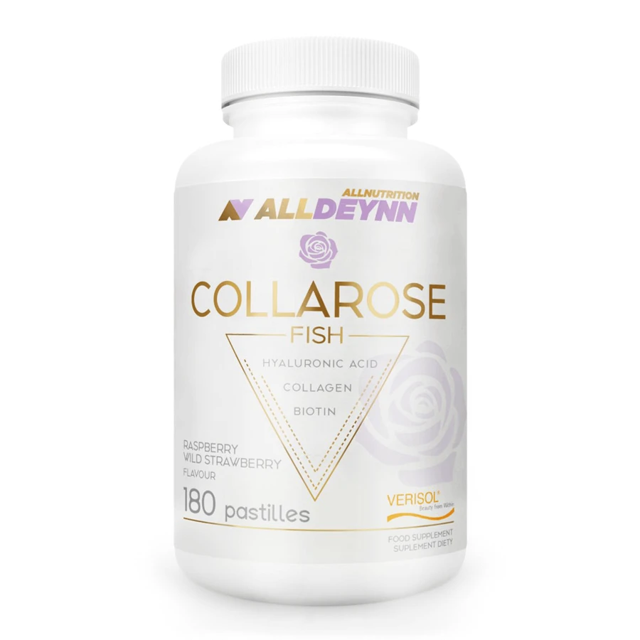 Allnutrition Alldeynn CollaRose Риба, смак малини та полуниці, 180 пастилок: ціни та характеристики
