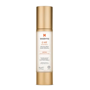Набір Sesderma, C-Vit Radiance, освітлюючий крем для обличчя, 50 мл + Repaskin Silk Touch Colour, сонцезахисний крем, кольоровий, SPF 50, 50 мл