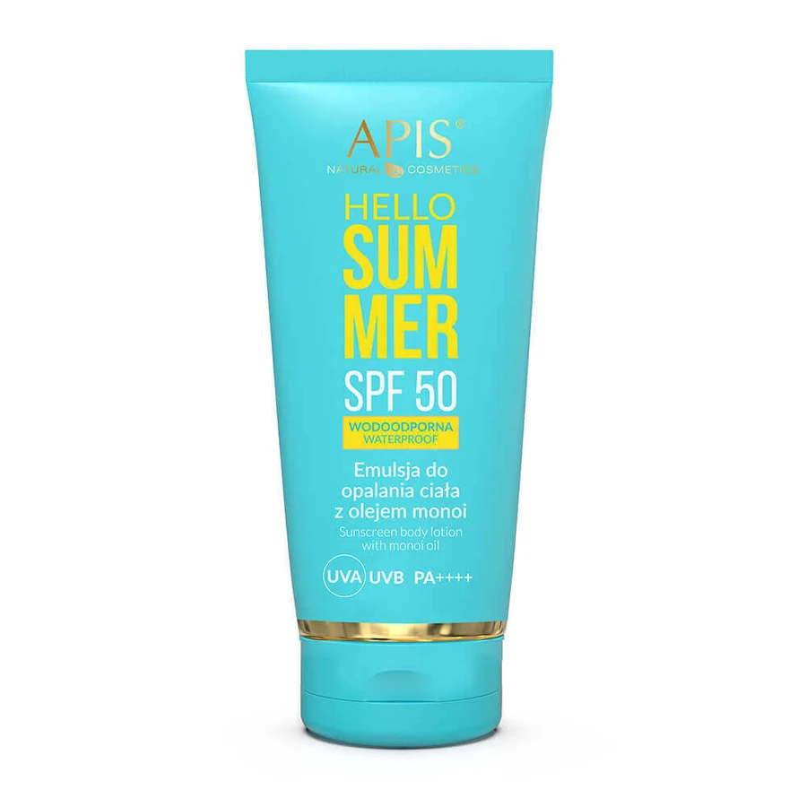 Apis Hello Summer, эмульсия для загара с маслом монои, SPF 50, 200 мл КОРОТКАЯ ДАТА: цены и характеристики