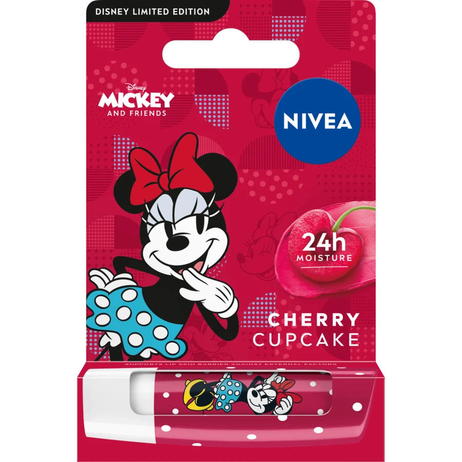 Nivea Minnie Mouse, помада, догляд, вишневий кекс, 4.8 г: ціни та характеристики