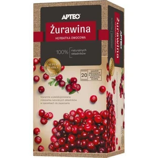 Apteo Клюква, фруктовый чай, 2,5 г x 20 пакетиков