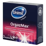 Unimil OrgazMax, презервативы с макси-полосками, 3 штуки: цены и характеристики
