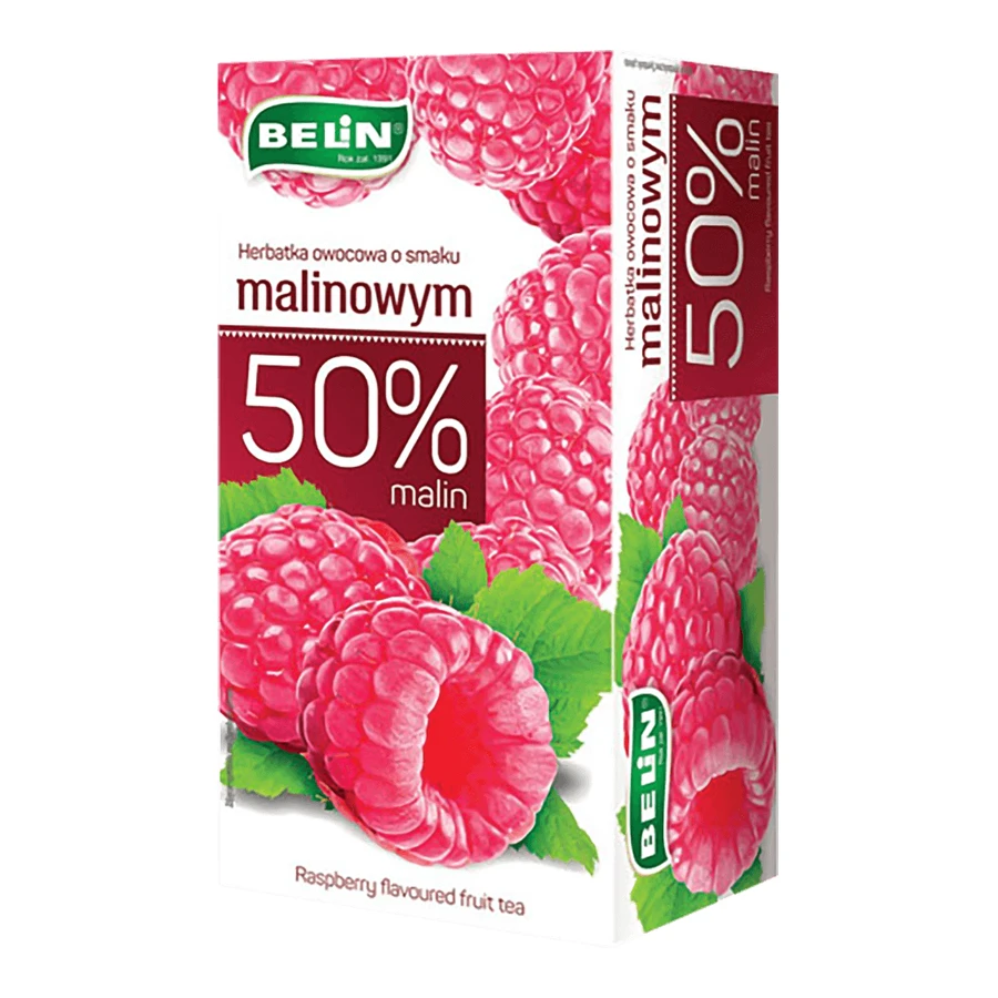 Belin Фруктовый чай со вкусом малины, 2 г x 20 пакетиков: цены и характеристики