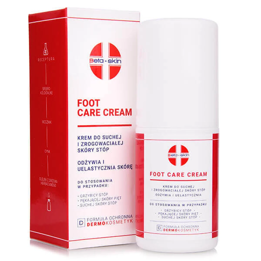 Beta-Skin Foot Care Cream, крем для сухой и мозолистой кожи стоп, 75 мл: цены и характеристики