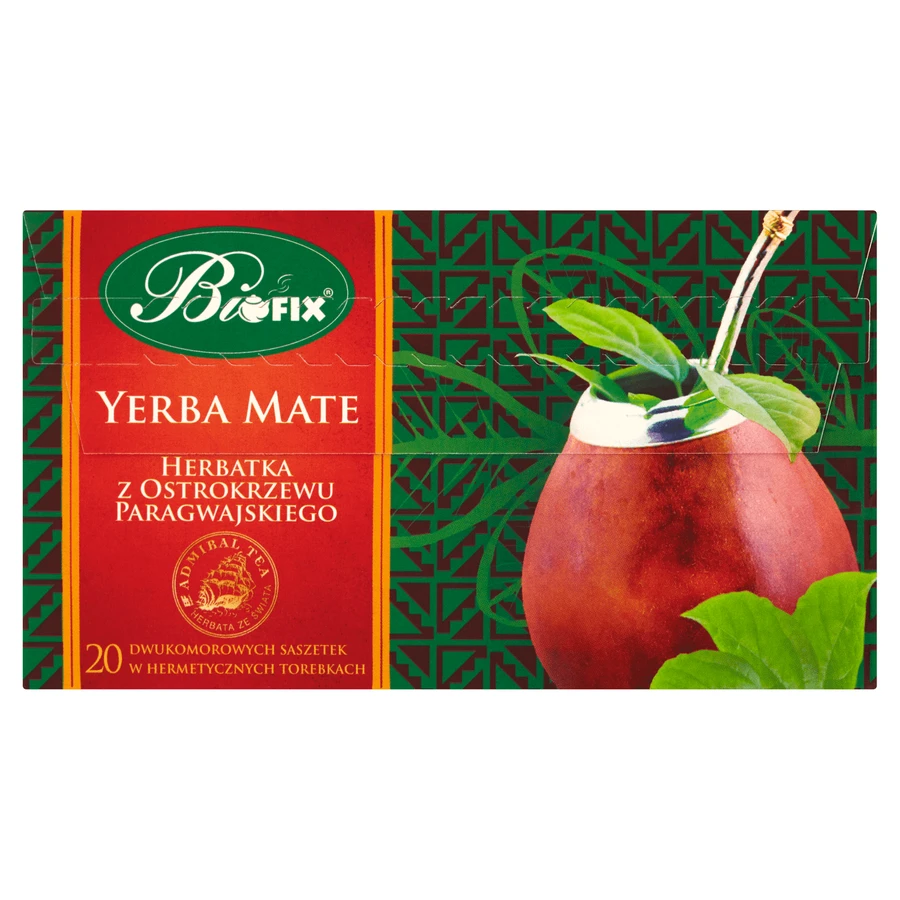 Bi Fix, Admiral Tea Yerba Mate, чай, 20 пакетиков: цены и характеристики