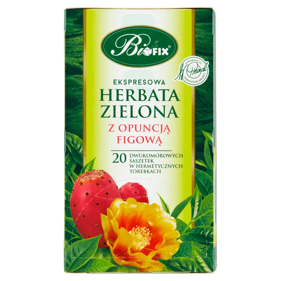 Bi Fix, Зелений чай з опунцією, 20 пакетиків: ціни та характеристики