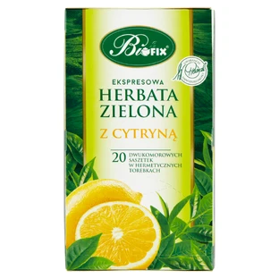 Bi Fix, Зеленый чай с лимоном, 20 пакетиков