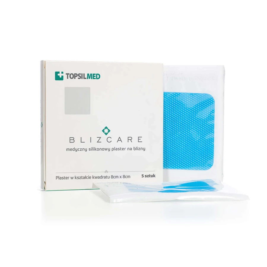 Blizcare Regular, медичні силіконові пластирі для рубців, 8 х 8 см, 5 штук: ціни та характеристики