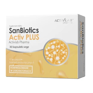 Activlab Pharma SanBiotics Activ Plus, 30 вегетаріанських капсул