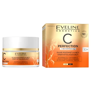 Eveline Cosmetics C-Perfection 30+, мощный осветляющий разглаживающий крем для лица, день и ночь, 50 мл
