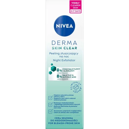 Nivea Derma Skin Clear, отшелушивающий ночной скраб, 40 мл: цены и характеристики