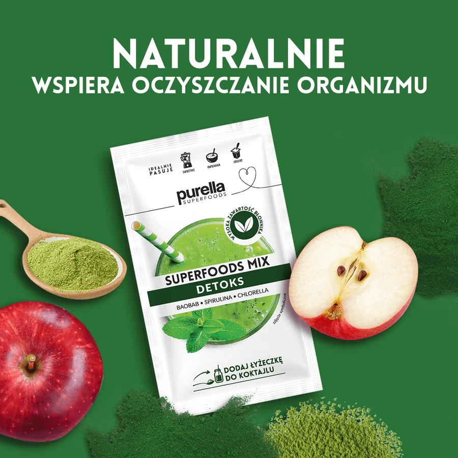 Purella Superfoods Detox Mix, 40 г: цены и характеристики