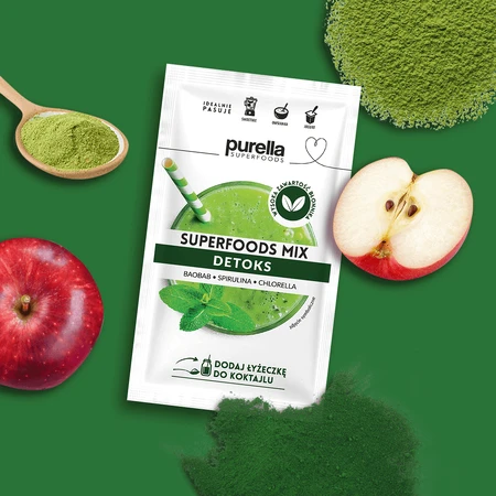 Purella Superfoods Detox Mix, 40 г: цены и характеристики