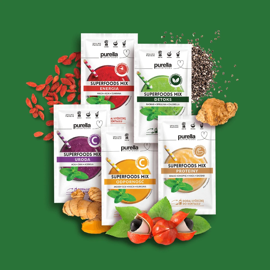 Purella Superfoods Detox Mix, 40 г: цены и характеристики
