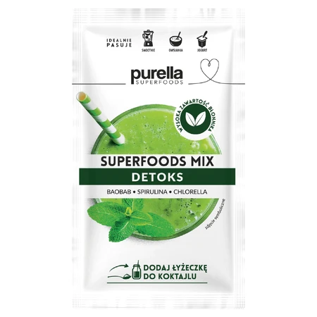 Purella Superfoods Detox Mix, 40 г: цены и характеристики