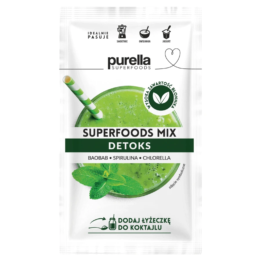 Purella Superfoods Detox Mix, 40 г: цены и характеристики