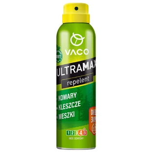 Vaco Ultramax, спрей від комарів, кліщів та мошок, ДЕТ 30%, 170 мл