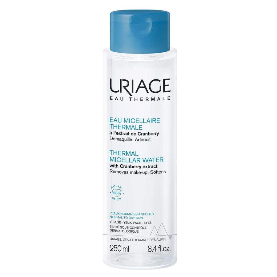 Uriage Thermal Micellar Water Міцелярний лосьйон з екстрактом журавлини для нормальної та сухої шкіри, 250 мл: ціни та характеристики