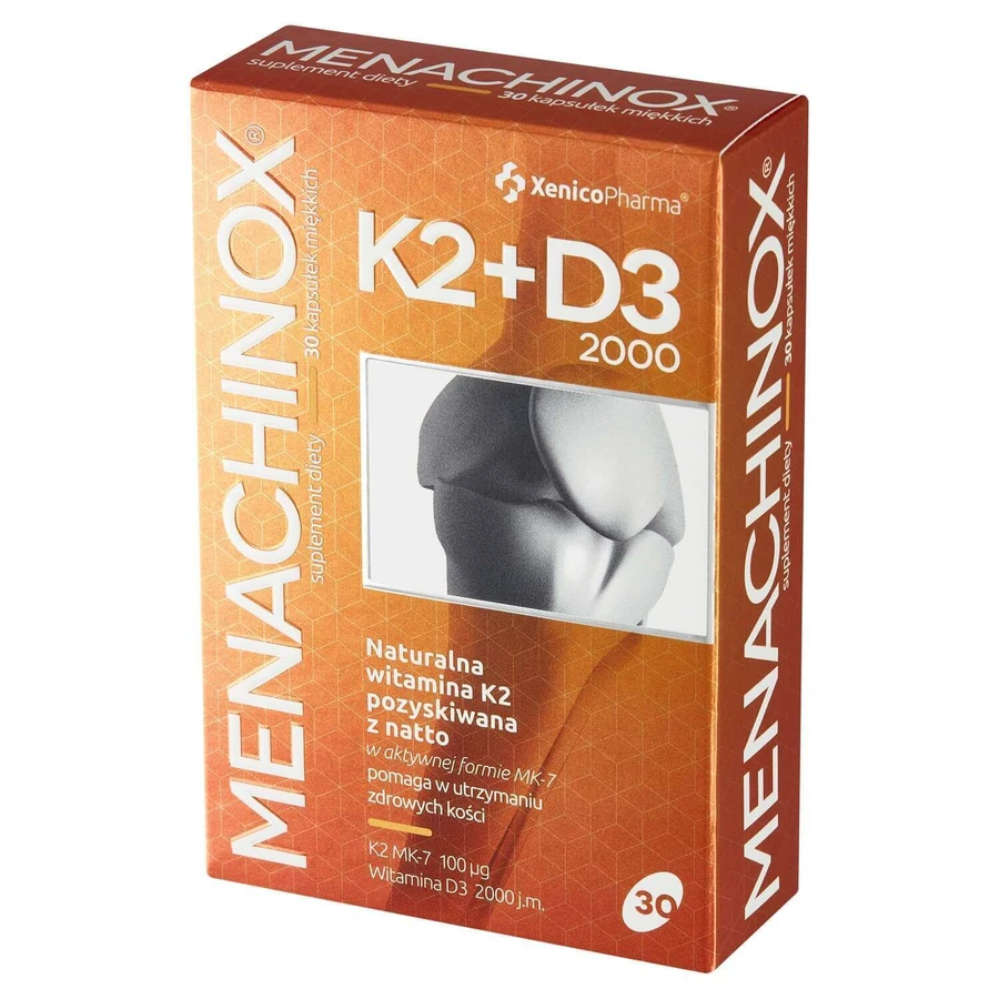 Menachinox K2 + D3 2000, 30 капсул: цены и характеристики
