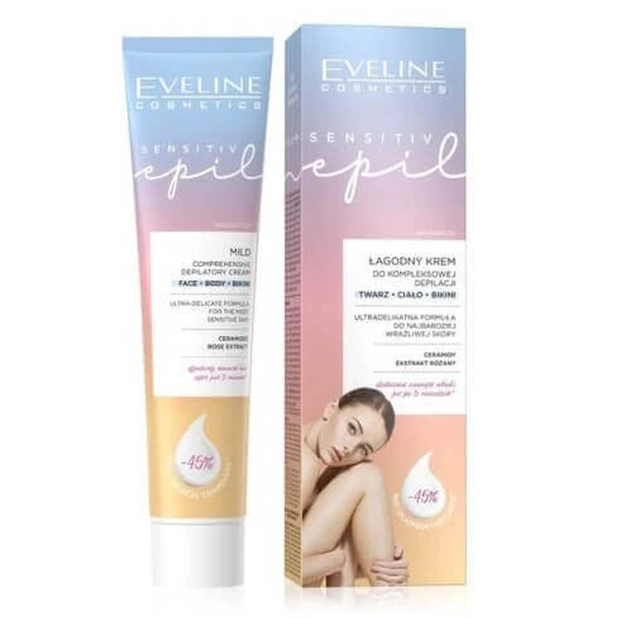 Eveline Sensitive Epil Нежный комплексный крем для удаления волос, 125 мл: цены и характеристики