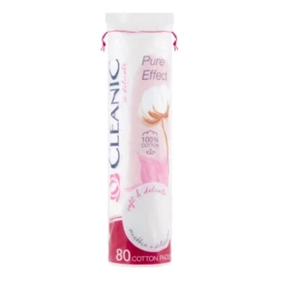 Круглі тампони Cleanic Pure Effect, 80 шт.