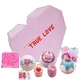 Подарунковий набір Bomb Cosmetics True Love Кулька 3 штуки + Мильниця 2 штуки + Кекс 2 штуки + Бальзам для губ