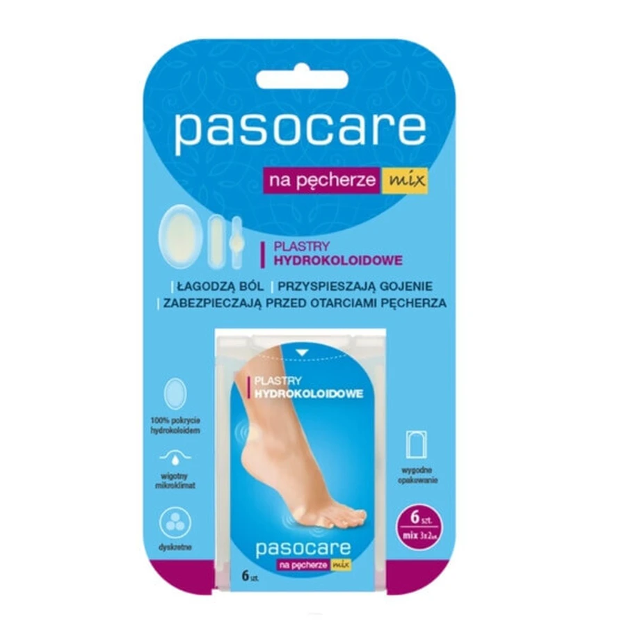 Гідроколоїдні пластирі від мозолів на п'яту Pasocare, 6 шт.: ціни та характеристики