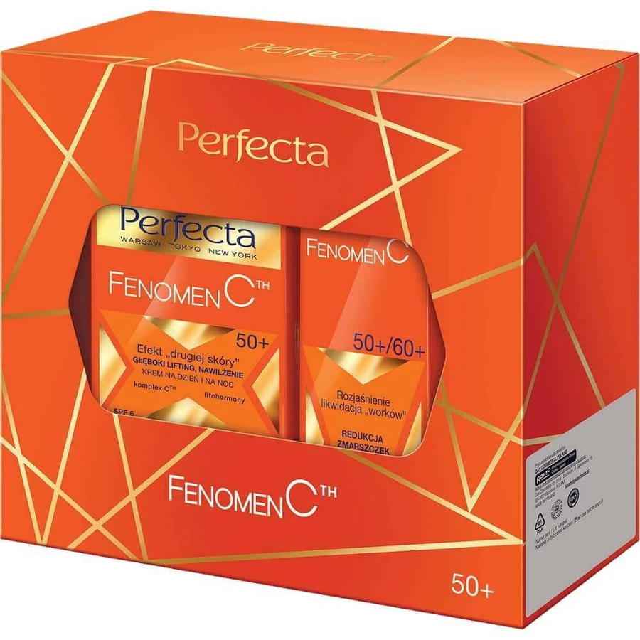 Perfecta Fenomen C Дневной и ночной крем 50+ 50 мл + Крем для век и кожи вокруг глаз 50+/60+ 15 мл: цены и характеристики