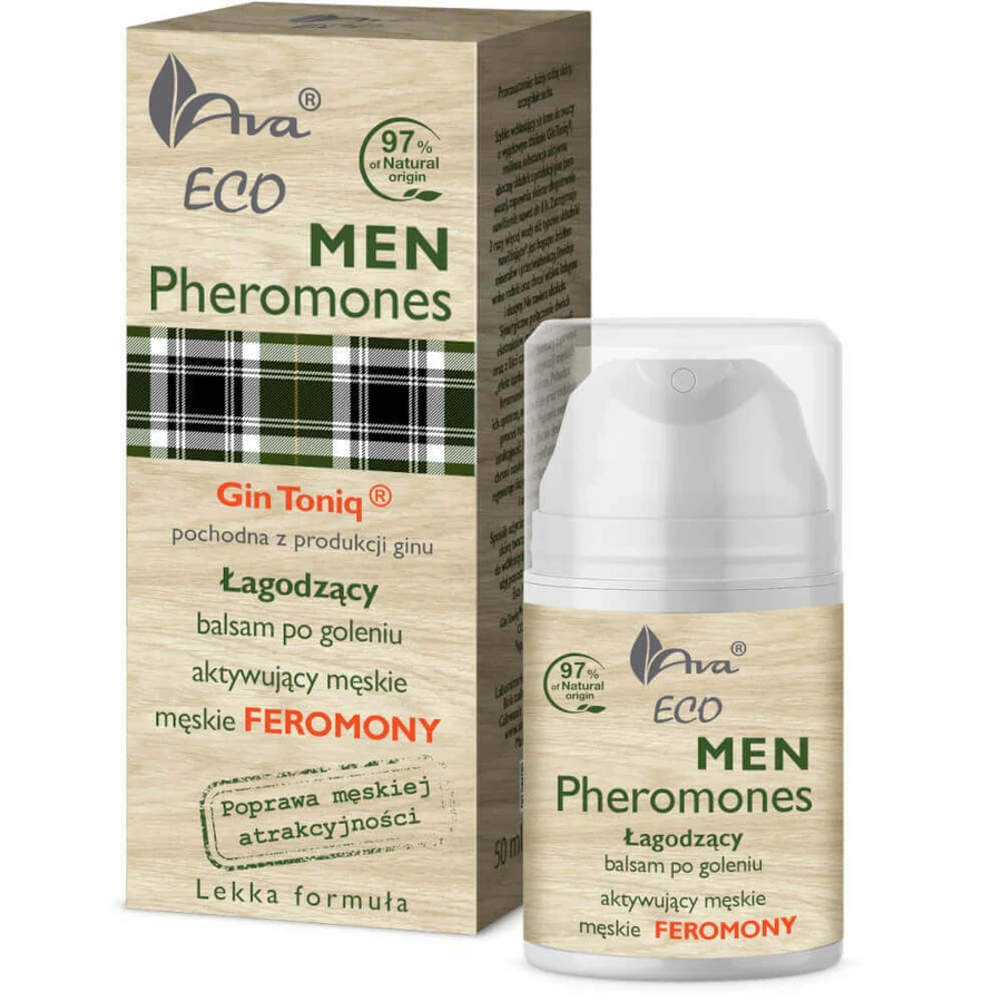 Ava Laboratorium Eco Men Феромони, що омолоджують, бальзам після гоління, 50 мл: ціни та характеристики