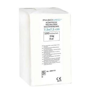 Неионные компрессы Pasomed 7,5 x 7,5 см, 100 шт.