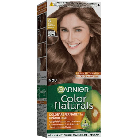 GARNIER Colour naturals Перманентна фарба для волосся 6 середній натуральний блонд, 1 шт.: ціни та характеристики