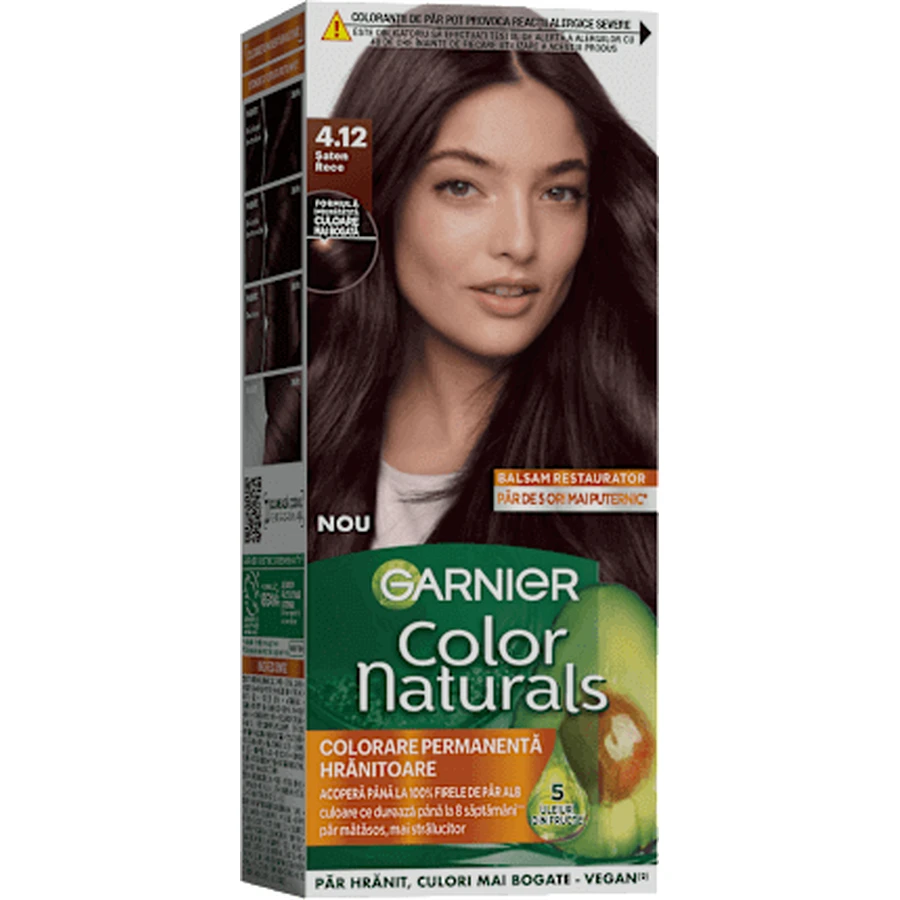 GARNIER Colour naturals Перманентная краска для волос 4.12 Cool Brown, 1 шт.: цены и характеристики