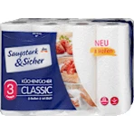 Кухонні рушники Saugstark&Sicher Classic Classic 3-шарові, 8 шт.: ціни та характеристики