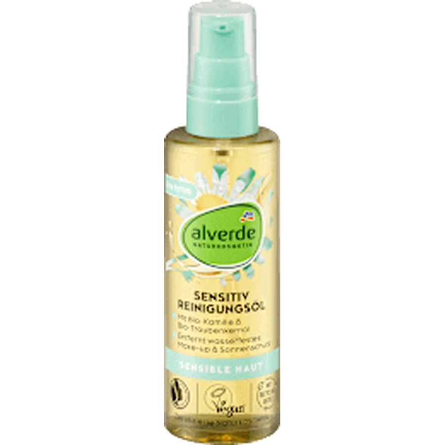 alverde NATURKOSMETIK Олія для чутливої шкіри з екстрактом ромашки та виноградних кісточок, 100 мл: ціни та характеристики