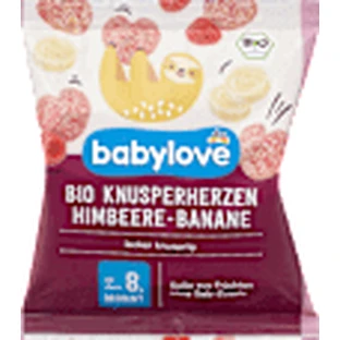 babylove Бананово-малинові чіпси для дітей 8+, 30 г