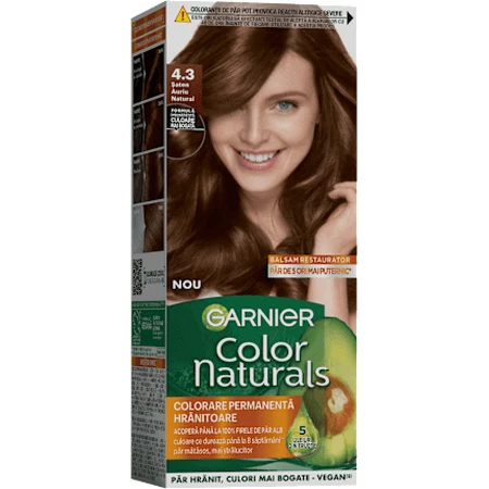 GARNIER Colour naturals Перманентна фарба для волосся 4.3 Натуральний золотисто-коричневий, 1 шт: ціни та характеристики