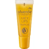 alverde NATURKOSMETIK Соковиті губи Блиск для губ Соковиті губи Тропічний, 8 мл