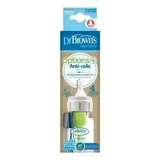 Dr.BROWN'S BABY BOTTLE OPTIONS+ 120 мл 1×1 buc, îngust, 0M+, anti-colic, sticlă, sticlă albă