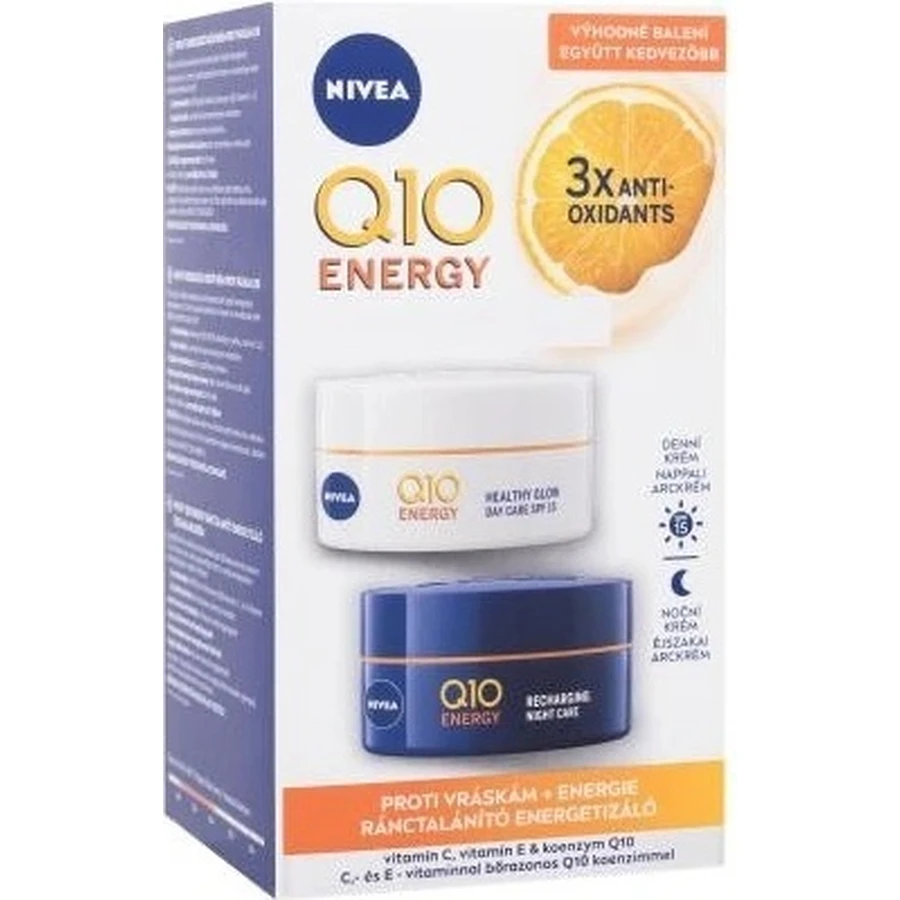Nivea Energizing Day + Night Anti-Wrinkle Cream Q10 2x50ml 1×2x50 ml, крем для кожи: цены и характеристики